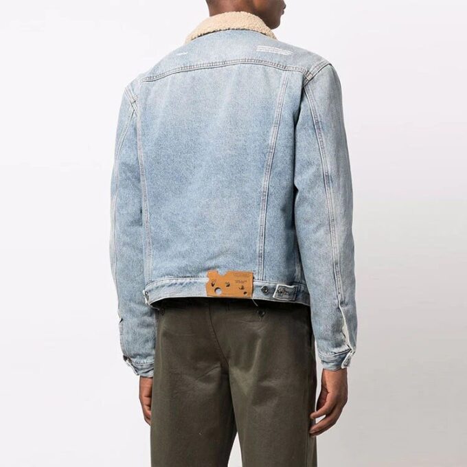 FW21 Stay Warm vasket Denim-jakke, ordinær versjon, blå