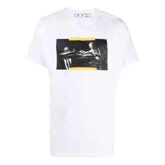 FW21-trykk, kort ermet, standardversjon, hvit