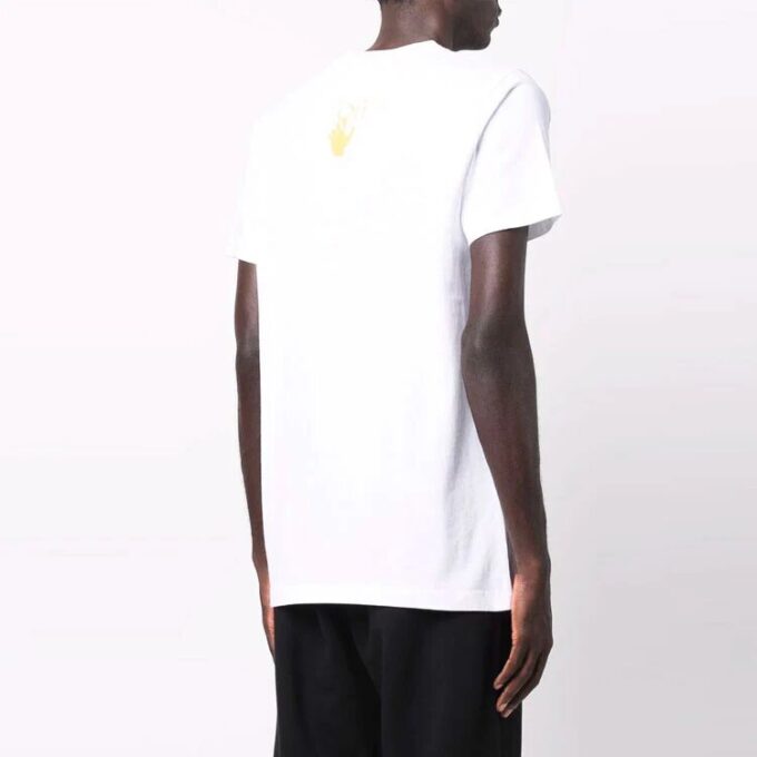 FW21-trykk, kort ermet, standardversjon, hvit