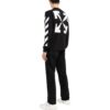 FW22 Arrow Stripe-trykk Rundhalset genser Langermet versjon Svart