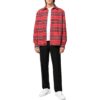 FW22 Rød skjorte med striper og revers og lange ermer
