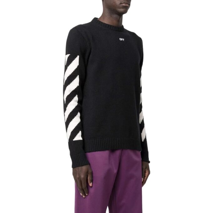 FW22 Rund genser «Svart Hvit»