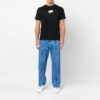 FW22 Rundhalset kortærmet slim fit-versjon med logo på ryggen, svart