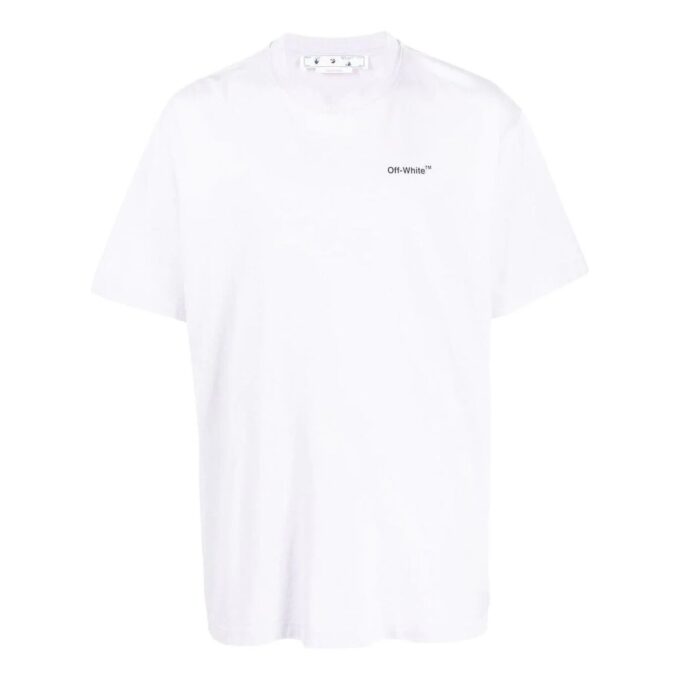 FW22 T-skjorte med kort erme og alfabetlogo-trykk «Lys lilla»