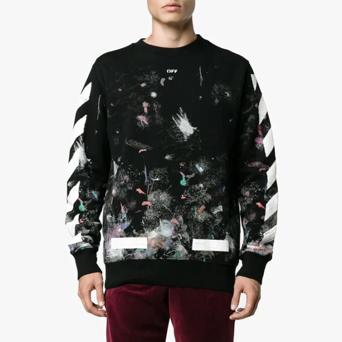 Galaxy Brushed Print Gensere «Black»