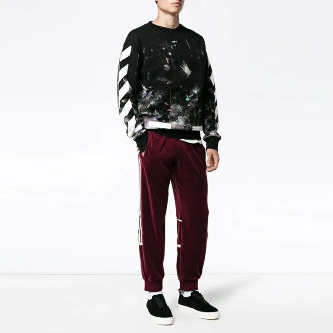 Galaxy Brushed Print Gensere «Black»