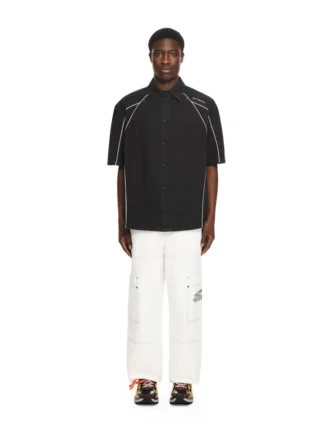 Garment-Dyed Sporty Bowling Skjorter