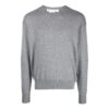Genser med rund hals og brodert logo