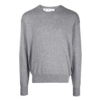 Genser med rund hals og brodert logo