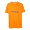 Geometri-pil-logo-trykk Rund hals Shorts Kort erme Oransje