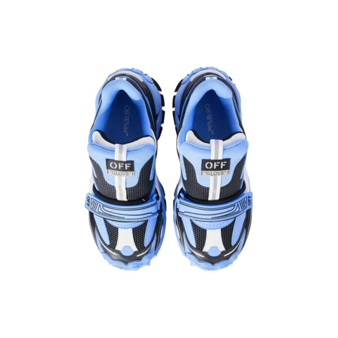 Glove slip-on Sneakers &laquo;Light Blue Black&raquo;