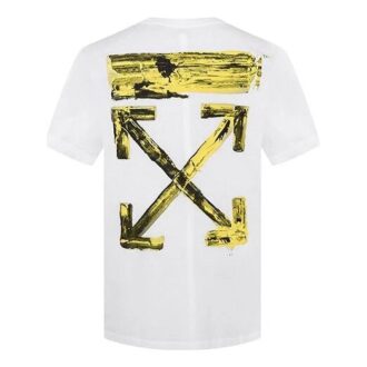 Gold Arrow Print Oversized kortærmet Shorts