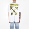 Gold Arrow Print Oversized kortærmet Shorts