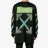 Gradient Alphabet Printing Loose Fit Blågrønn