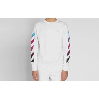 Gradient Arrows Sketch Langermet genser for menn