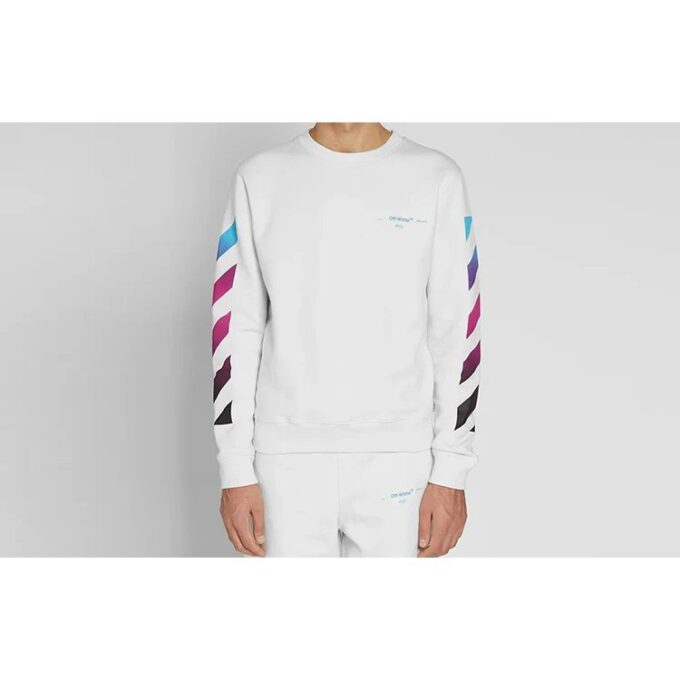 Gradient Arrows Sketch Langermet genser for menn