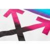 Gradient Arrows Sketch Langermet genser for menn