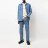 Gradient Denim Langermet Skjorte Blå