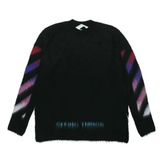 Gradient Mohair-genser for menn, svart