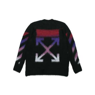 Gradient Mohair-genser for menn, svart