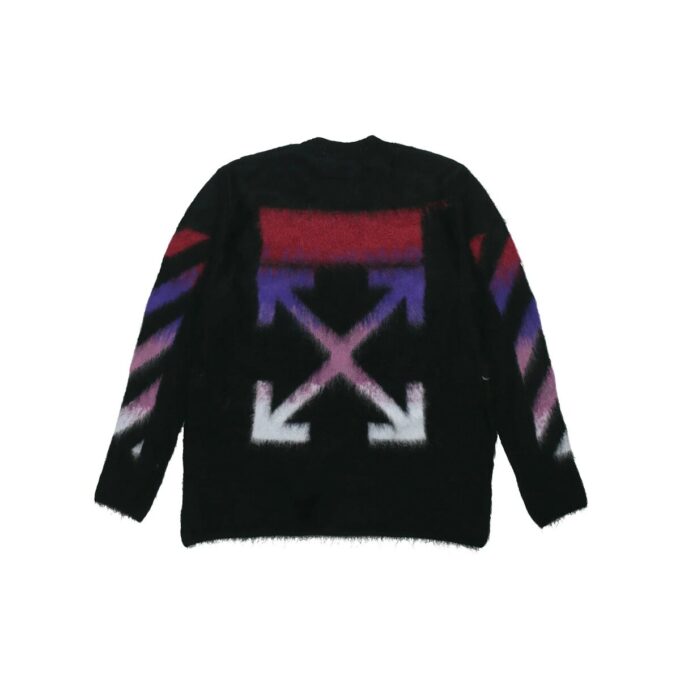 Gradient Mohair-genser for menn, svart