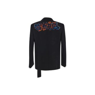Graf Coupe&raquo; Strap Rel Enkeltspent Blazer &laquo;Svart&raquo;