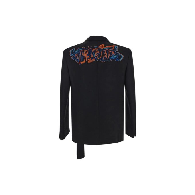 Graf Coupe&raquo; Strap Rel Enkeltspent Blazer &laquo;Svart&raquo;
