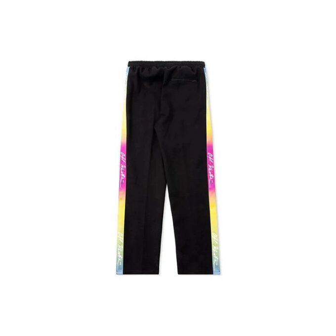 Gummi Street Logo Retro Sportsbukser Svart