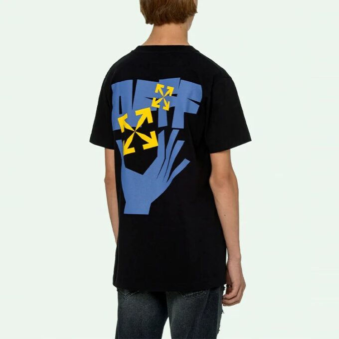 Hands Arrows T-skjorte «Svart/Lysblå»