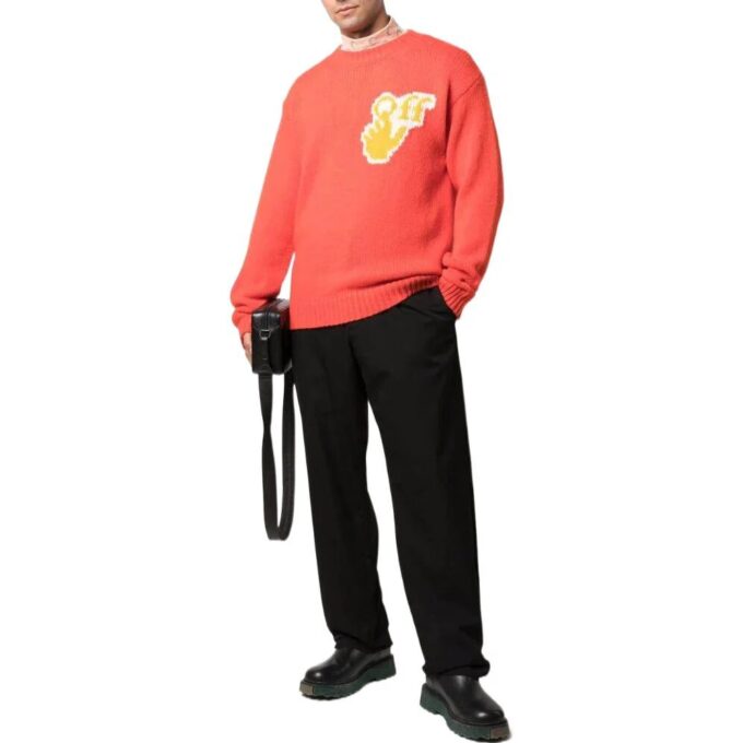 Hands Off-genser med intarsia