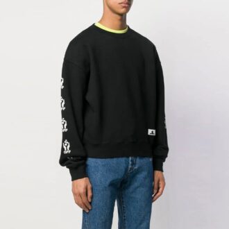 Hands Over Cotton Sports Fleece for menn, svart