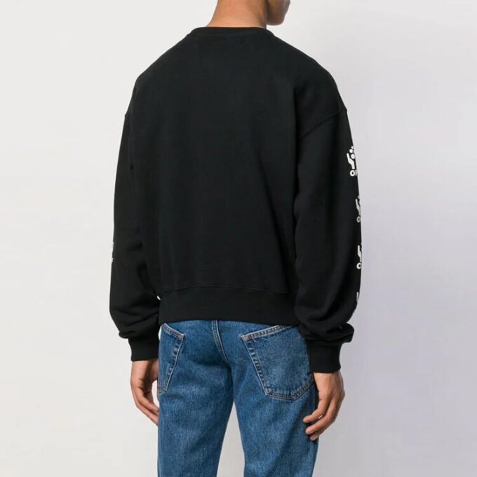 Hands Over Cotton Sports Fleece for menn, svart