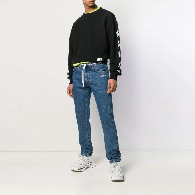 Hands Over Cotton Sports Fleece for menn, svart