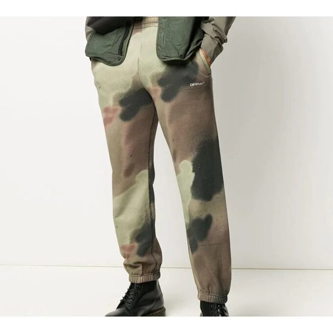 Herre Fw20 Camouflage-print bukser