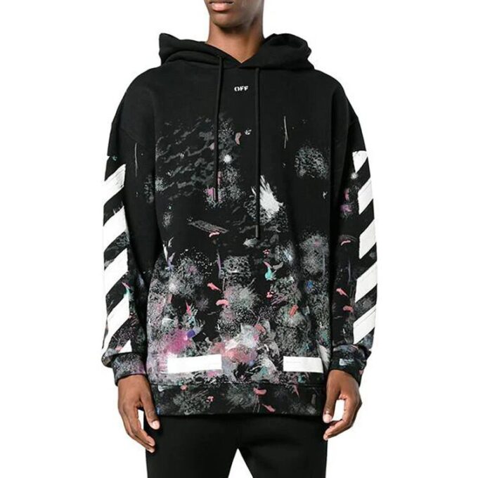 Herre-genser med diagonale striper og logo