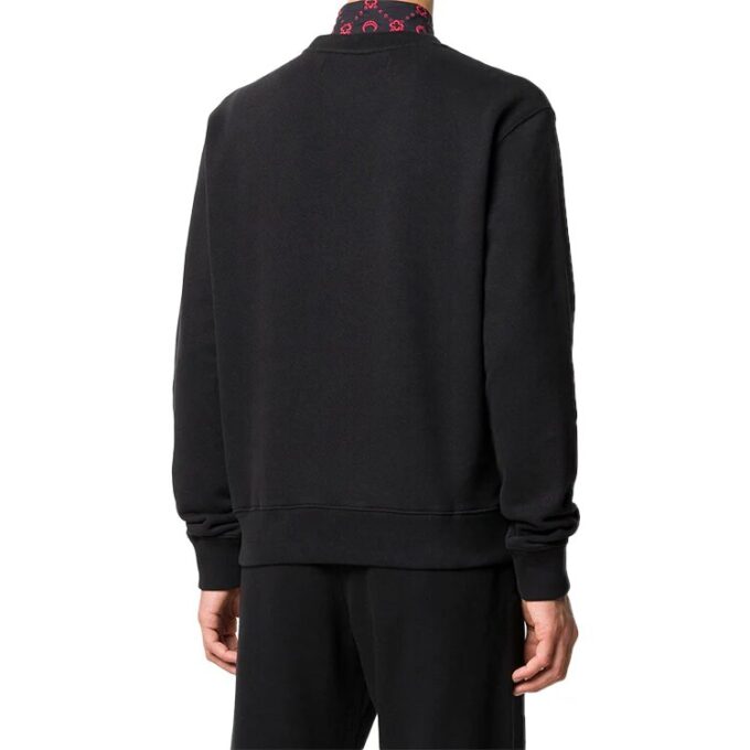Herre-genser med logo, rund hals og slim fit