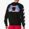 Herre-genser med striper og logo, slim fit