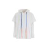 Herre-gensere Street Style Langermet Enfarget Bomull Logo Hvit