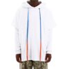 Herre-gensere Street Style Langermet Enfarget Bomull Logo Hvit