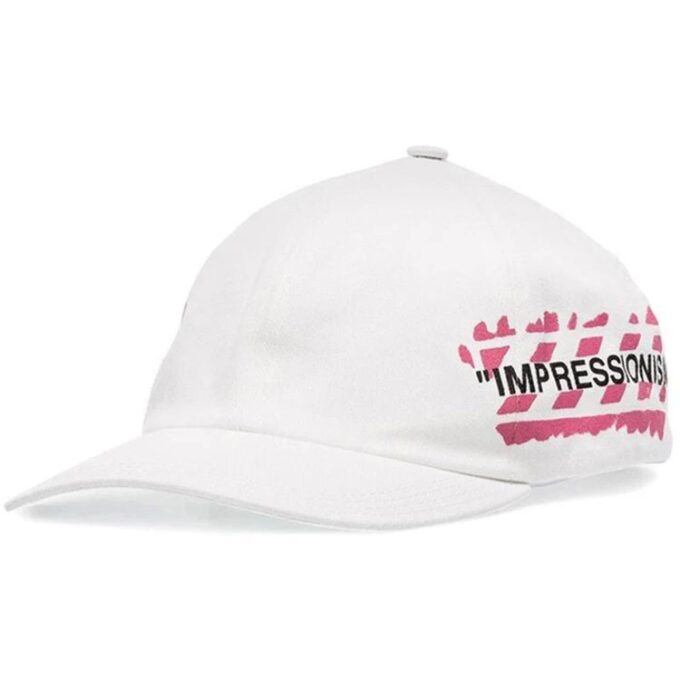 HERRE Impressionism Peaked Cap Hvit