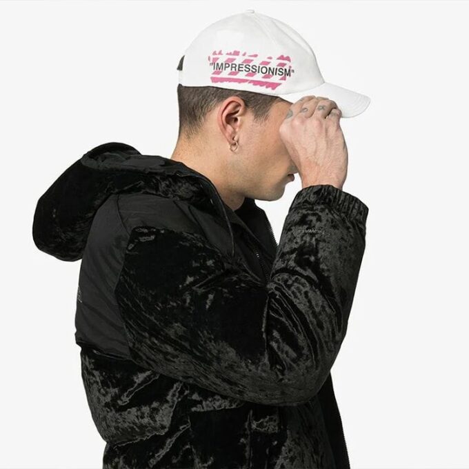 HERRE Impressionism Peaked Cap Hvit