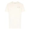 Herre Off-White x Browns 50 Crossover-logo, rund hals, korte ermer, standardversjon, hvit