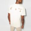 Herre Off-White x Browns 50 Crossover-logo, rund hals, korte ermer, standardversjon, hvit