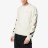 HERRE SS19 Logo bak, fargelagt, Diagonal, crew-sweatshirt, hvit