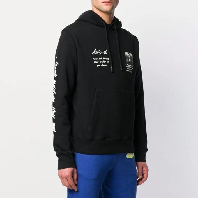 HERRE SS19 Virgil Abloh Mona Lisa hettegenser svart