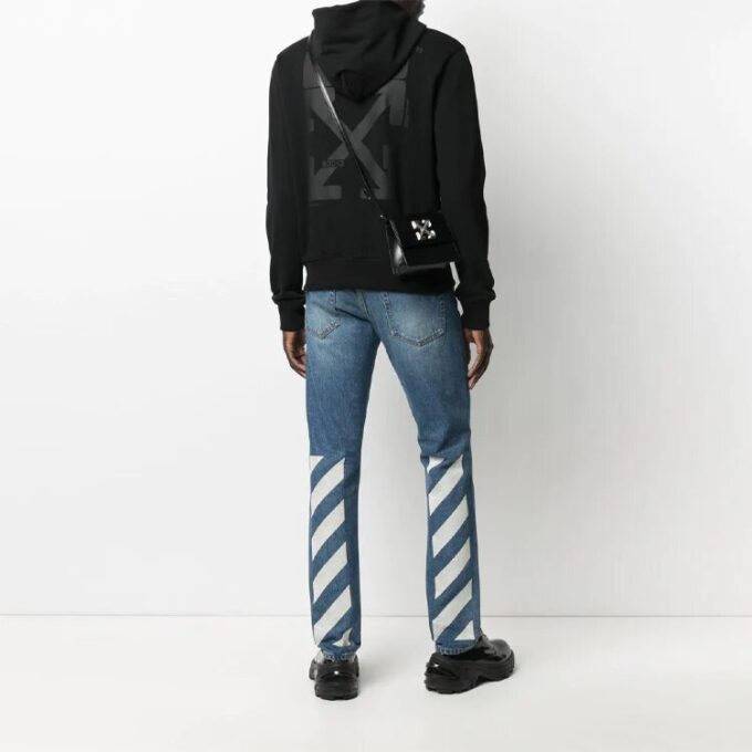 Herre SS21 Arrows-genser, slim fit, svart