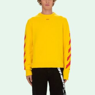 Herre SS21 genser, slim fit, gul