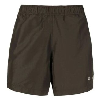 Herre SS21 Logo-bukser Shorts Slim Fit Brun