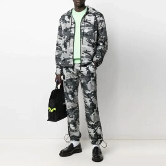Herre SS21 Logo Camouflage-jakke Camouflage