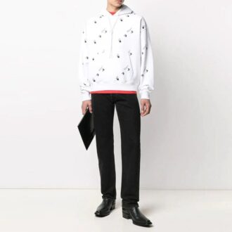 Herre SS21 Logo-gensere Hvit